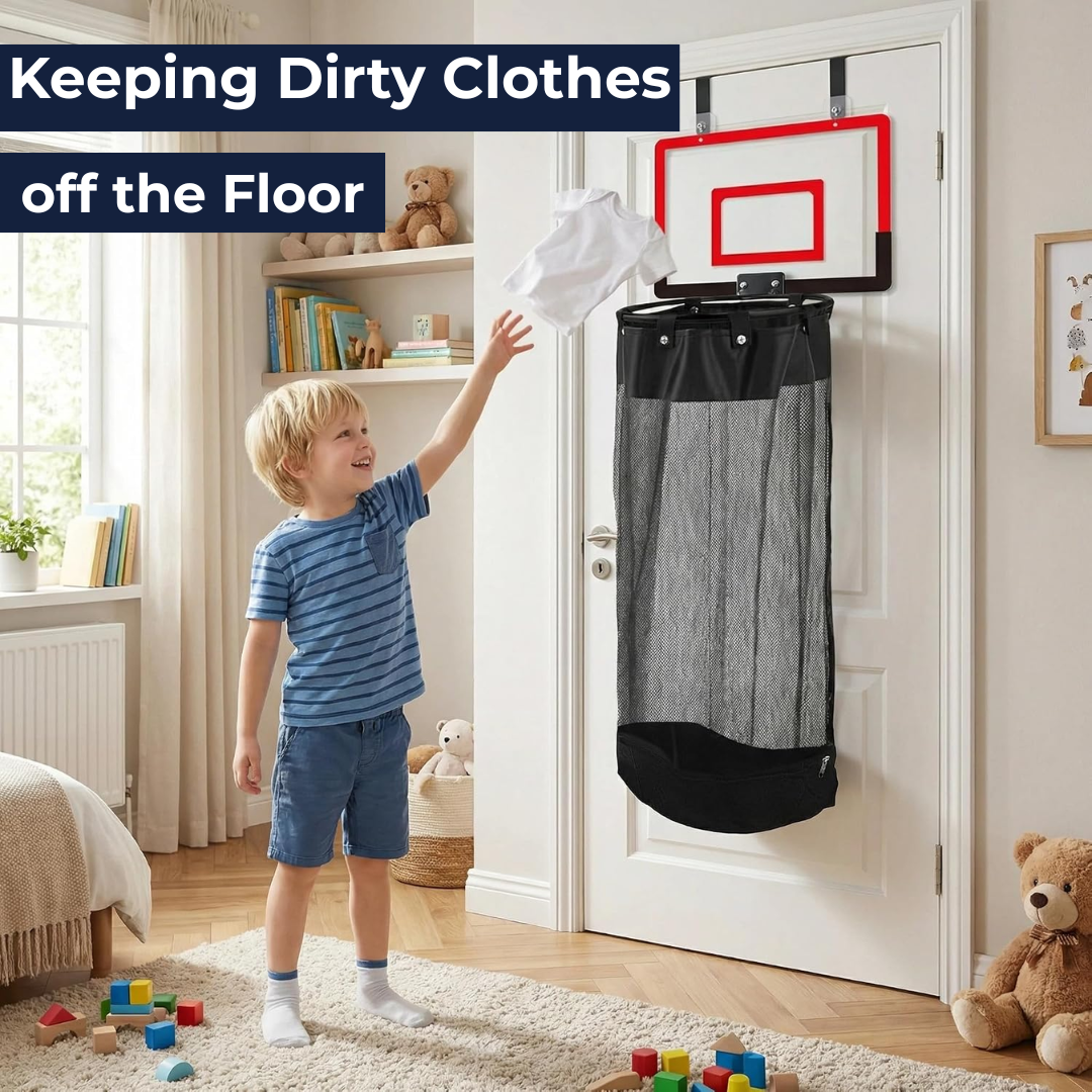 2-in-1 Basketball Hoop & Laundry Hamper